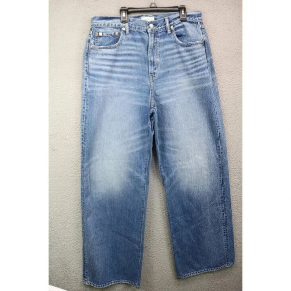 AE77 Stovepipe Jeans-Size 14 Regular-American Eagle-Organic Cotton-Nice - Picture 1 of 12